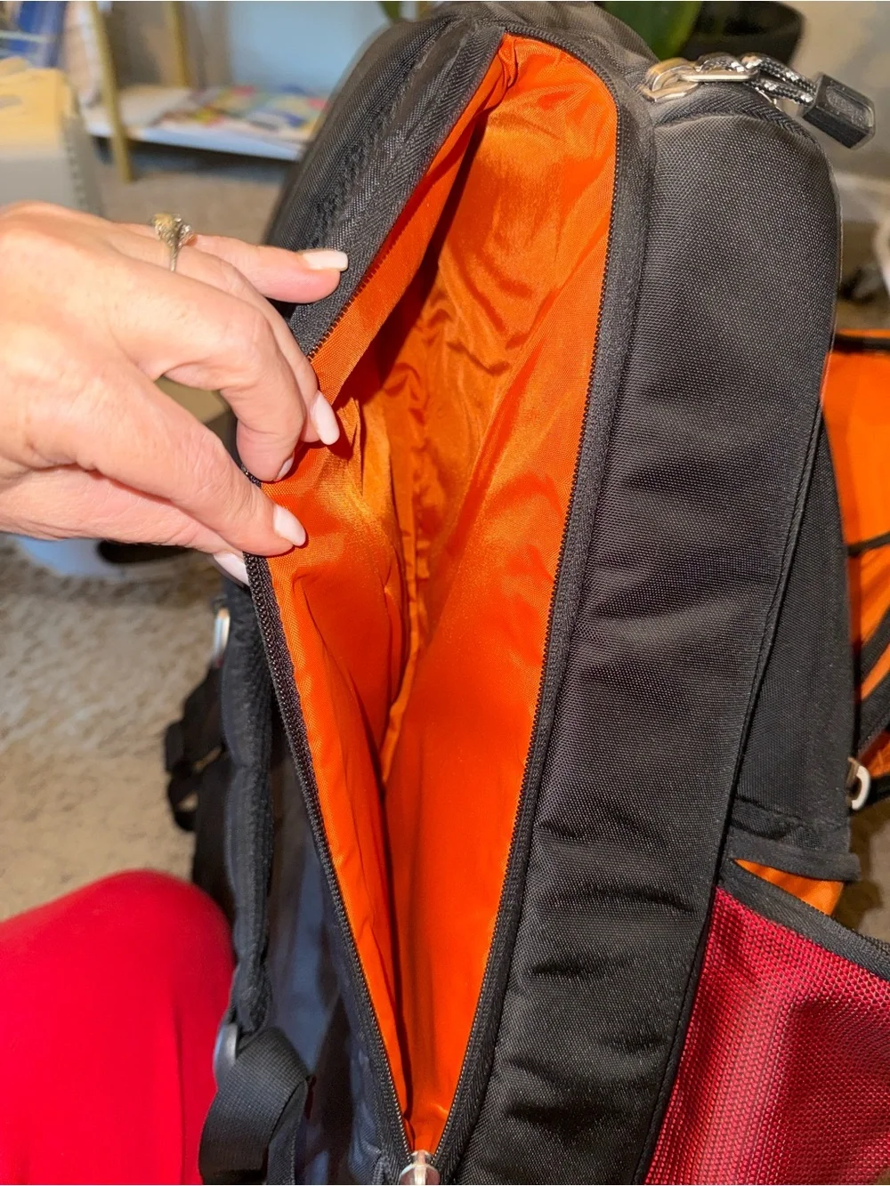 eBags Downloader Laptop Backpack Red Black UNUSED